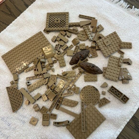 Lego Dark Tan Color Sorted Bricks Pieces Plates Parts Bulk Assorted Lot - Picture 6 of 12